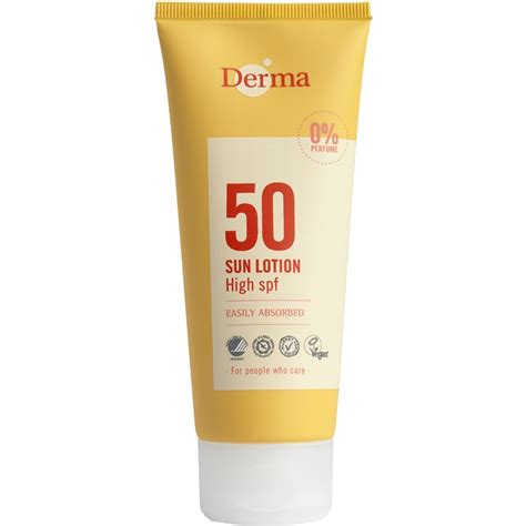 derma sun lotion spf 50.